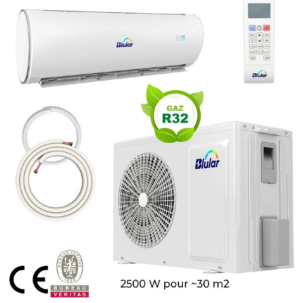 CLIMATISEUR SOLAIRE HYBRIDE 2,5 KW SEUL.